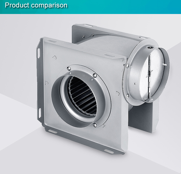 4 Inch High Power Metal Duct Ventilation Fan High Air Flow Ventilation Industrial Vertical Duct Fan (DPT10-11A)