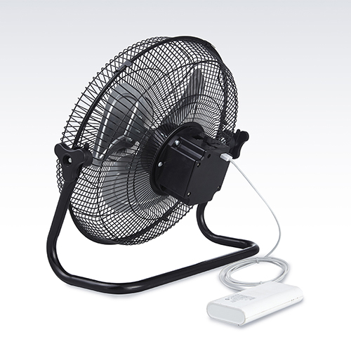 12 Speed Adjustable Floor Fan Electric Rechargeable Metal Fan