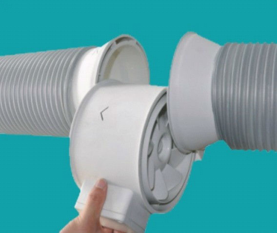 NUSSUN High Temperature Air Duct Exactor Fan Smart Plastic Inline Duct Fans (DJT31UM-66P)