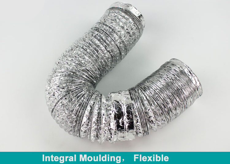 Greenhouse Ventilation System Aluminum Foil Exhaust Air Pipe Insulated Flexible Duct
