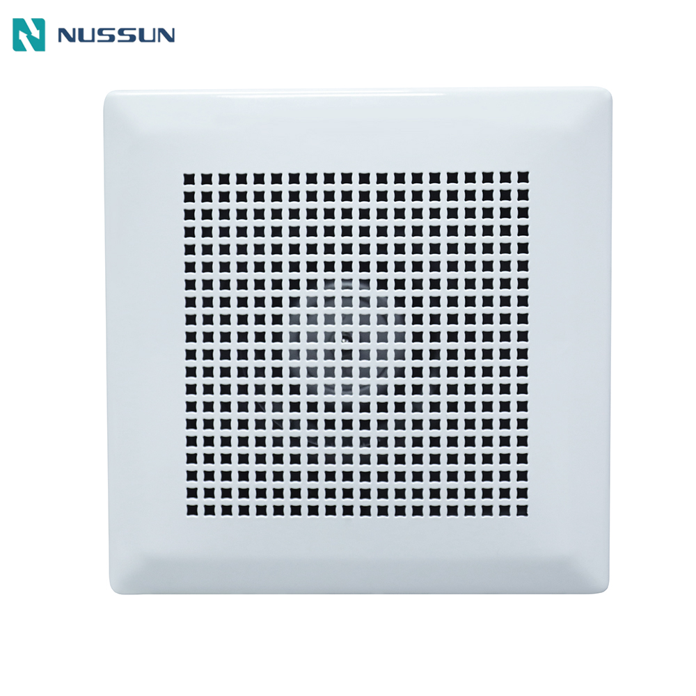 NUSSUN OEM Household Metal Ceiling Mounted Pipe Extractor Suction Bathroom Exhaust Ventilation Fan