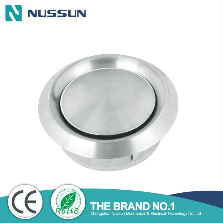 HVAC Exhaust Vent Cover Round Adjustable Stainless Steel Air Vent Deflector Inline Air Duct Vent Cover Grille