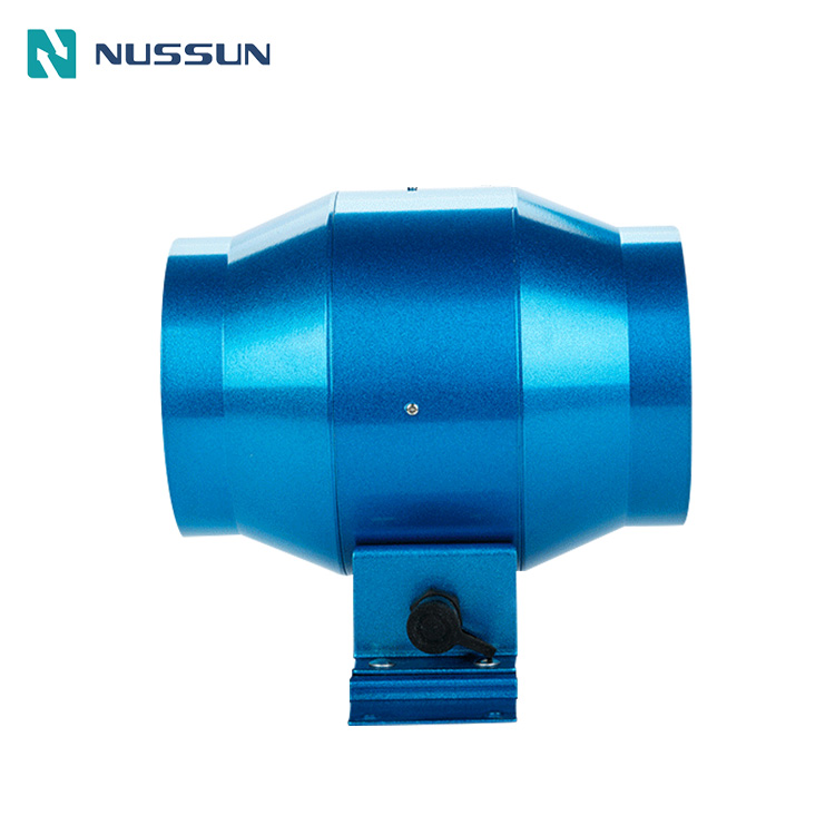 NUSSUN 4 Inch EC Inline Booster Fan Hydroponic Grow Tent Vertical Farming Greenhouse Ventilation Exhaust Fan