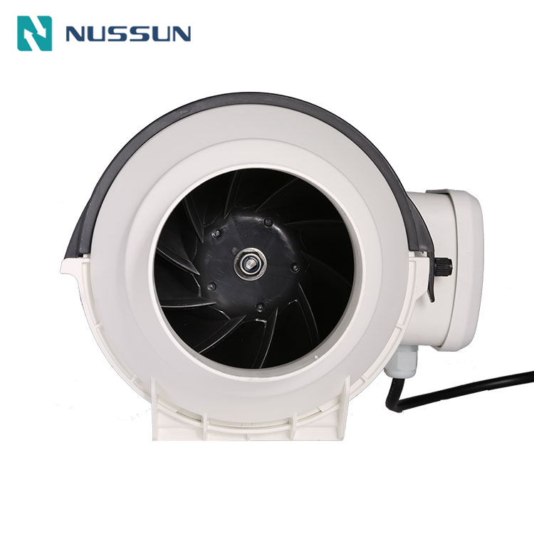 EC Motor Optional 4 Inch Booster Ventilation Silent Duct in Line Fan for Hotel (DJT10UM-25P series7)