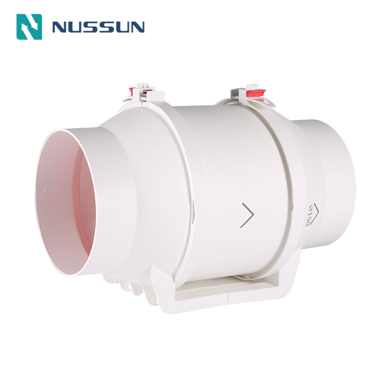 Nussun Customized Ventilation Duct Axial High Speed Inline Exhaust Duct Fan (DJT10UM-25P series4)