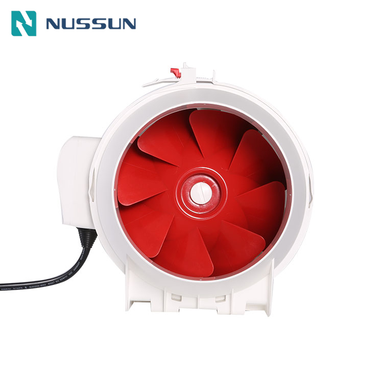 Low Noise 2 Speed in-Line Duct Exhaust Fan 4 Inch Extractor Air Blower (DJT10UM-25P series4)