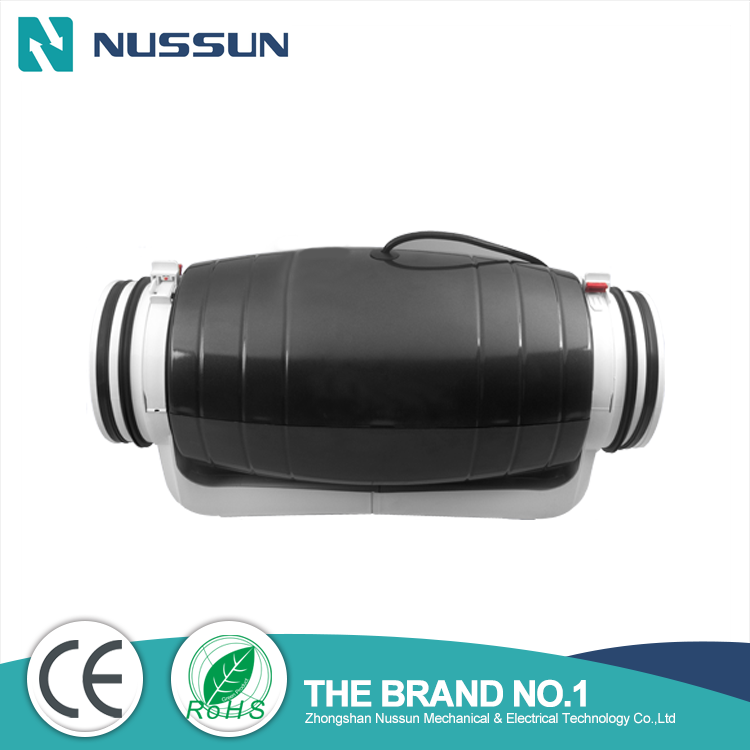 NUSSUN Quiet 8 Inch Ventilation Exhaust Iinline Duct Fan with 0-100% Speed Controller (DJT200P)