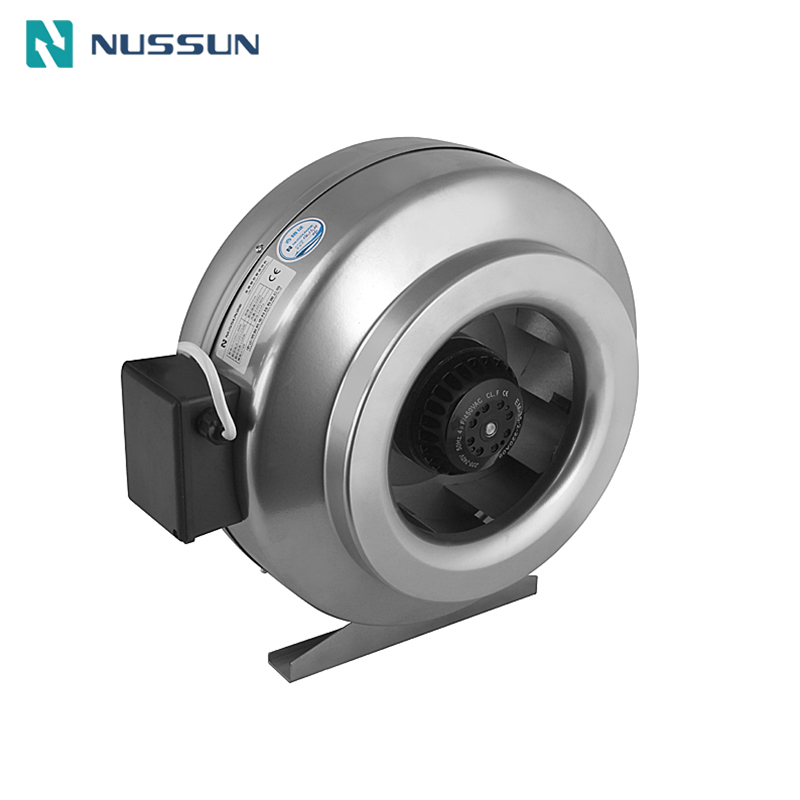 NUSSUN Greenhouse 150mm Metal Housing Ventilation Circular Fan Duct Fan Booster