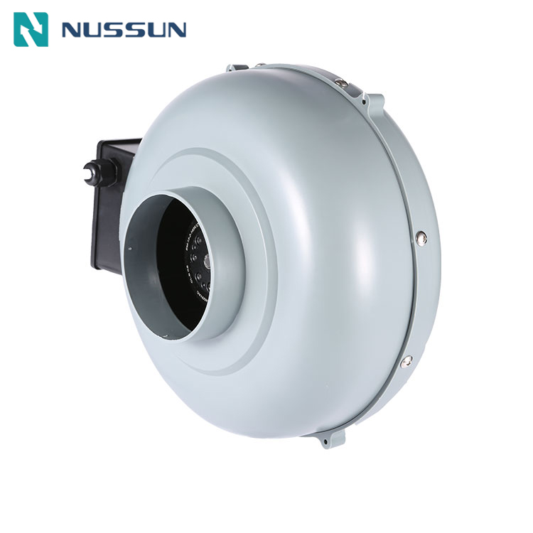 NUSSUN 200mm Quiet Ventilation Bathroom Grow Tent Air Cooling Blower Circular Duct Fan