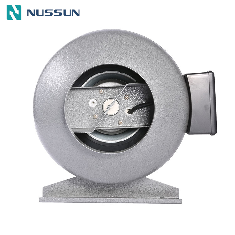 NUSSUN 4 / 6 / 8 / 12 inch Fresh Air Commercial Office Inline Quiet Metal Circular Duct Exhaust Fan