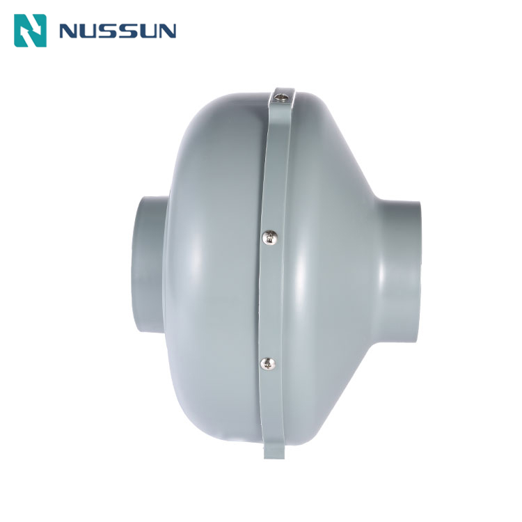 NUSSUN 6&quot; 150mm ABS Casing Low Noise Circular Inline Fan Grow Tent Inline Fan Duct Fan Booster