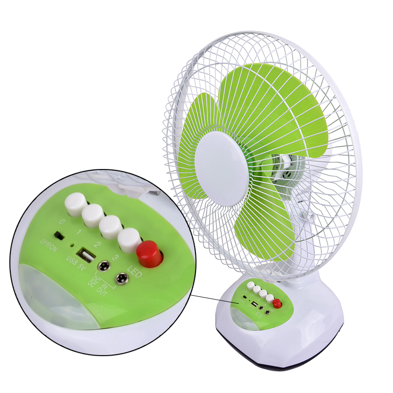 Electric Fan Manufacturer Factory Price 12inch Rechargeable Table Solar Fan