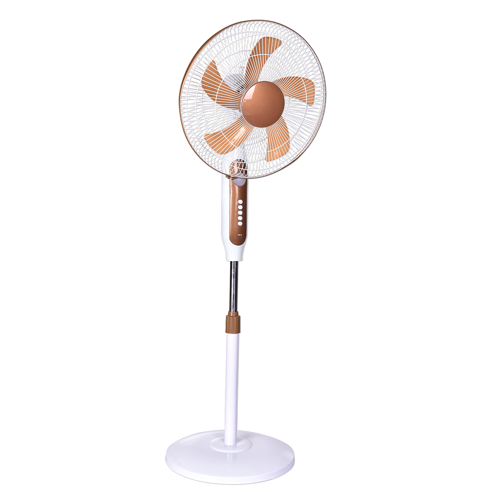 Factory Price Solar Charging 16 Inch Rechargeable Electrical Stand Fan with Light