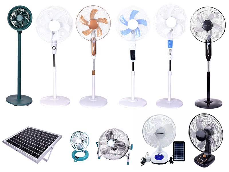 Simple Design 16 Inch High Speed Dc Ac Charging Solar Power Electric Standing Fans