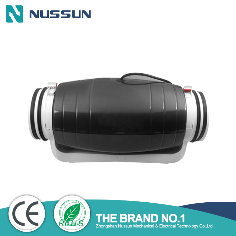 Nussun Low Noise High Airflow 4" /5"/ 6" / 8" /10" Plastic Inline Duct Fan For Hydroponic Grow Room Ventilation