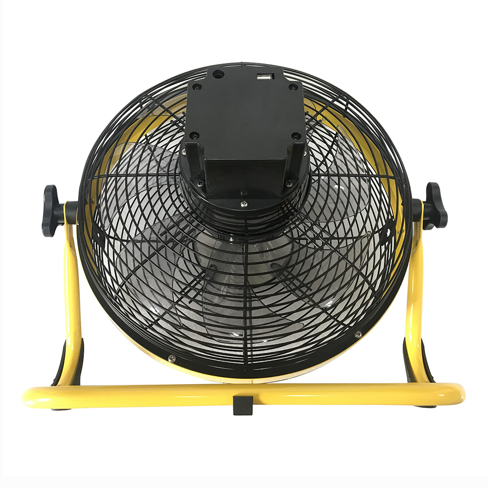 Wholesale Black 12 Inch Industrial Powerful Quiet Heavy Duty Metal Floor Fan with 360 Rotating Motor