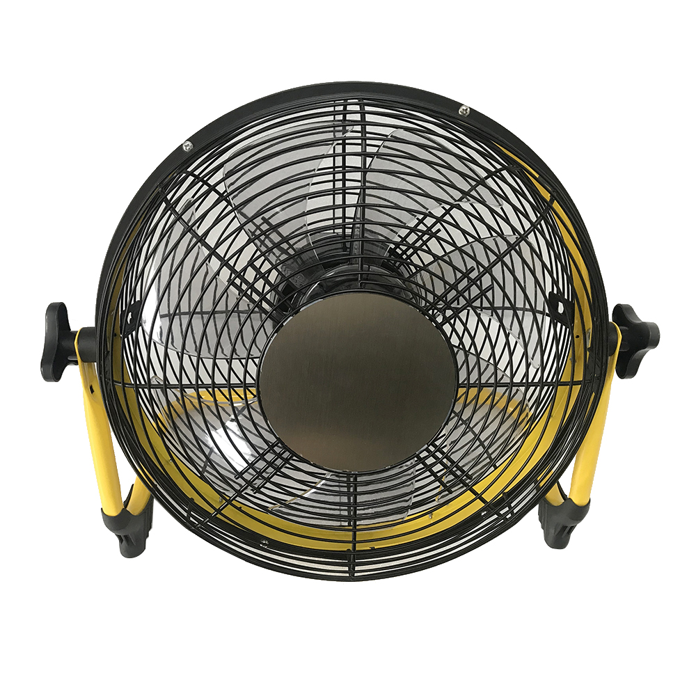 High Speed Velocity All-round Rotation Blades Metal 12 inch Commercial Industrial Portable Air Cooling Floor Fan