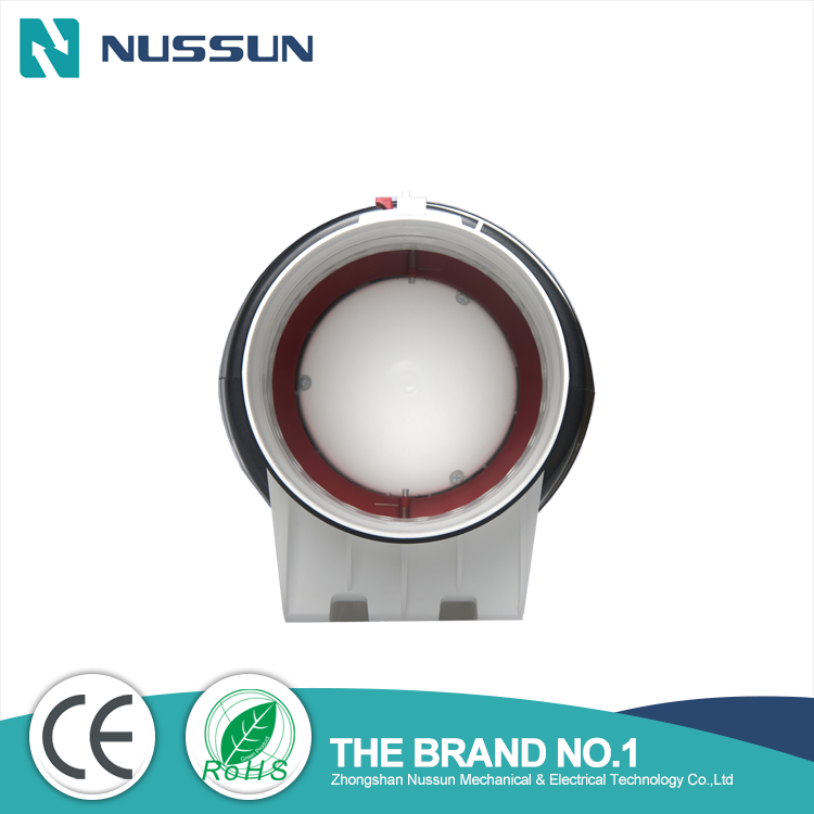 Nussun Factory Price 8 Inch Silent Mixed-flow Inline Duct Fan With Quiet Cotton For Room Exhaust