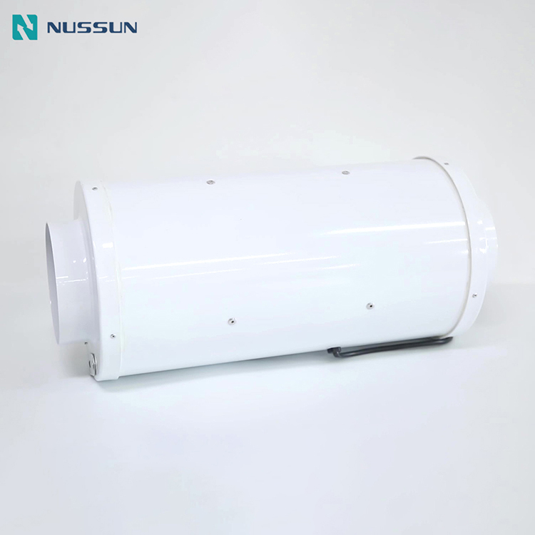 Nussun 315mm 12 inch Hydroponic Inline Duct Booster Vent Fan with Silencer