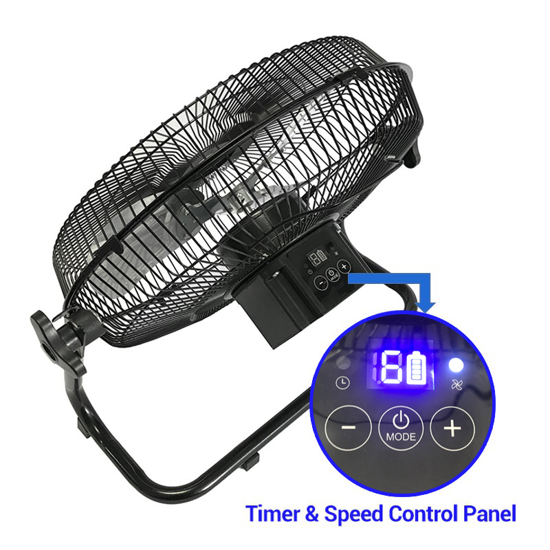 Factory Supplier 12 Inch Floor Fan With Usb Cable Charging Solar Panel Charging