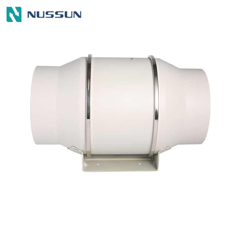 NUSSUN EC Motor 6 Inch Inline Fan Turbo Fan House Bathroom Exhaust Fan