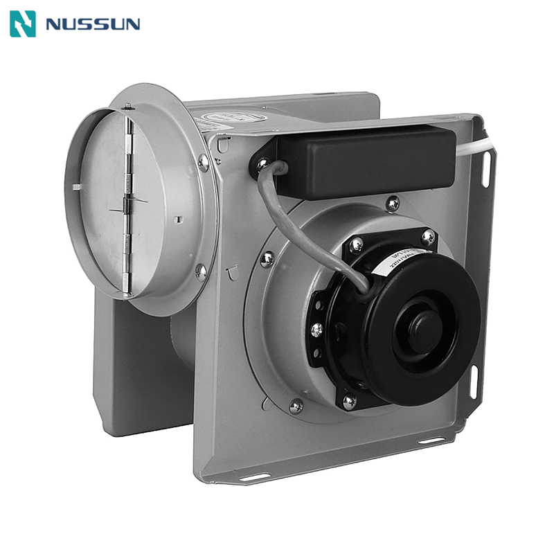 NUSSUN DPT15-34 460CMH 271CFM Low Noise 45dB Turning Air Duct Centrifugal Fan With External Rotor Motor