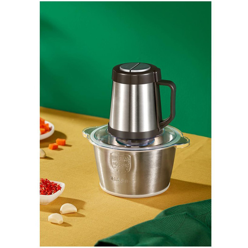 Large Capacity Food Chopper Processor Spice Grinder Mini Electric Mixer Blender with Anti Slip Handle