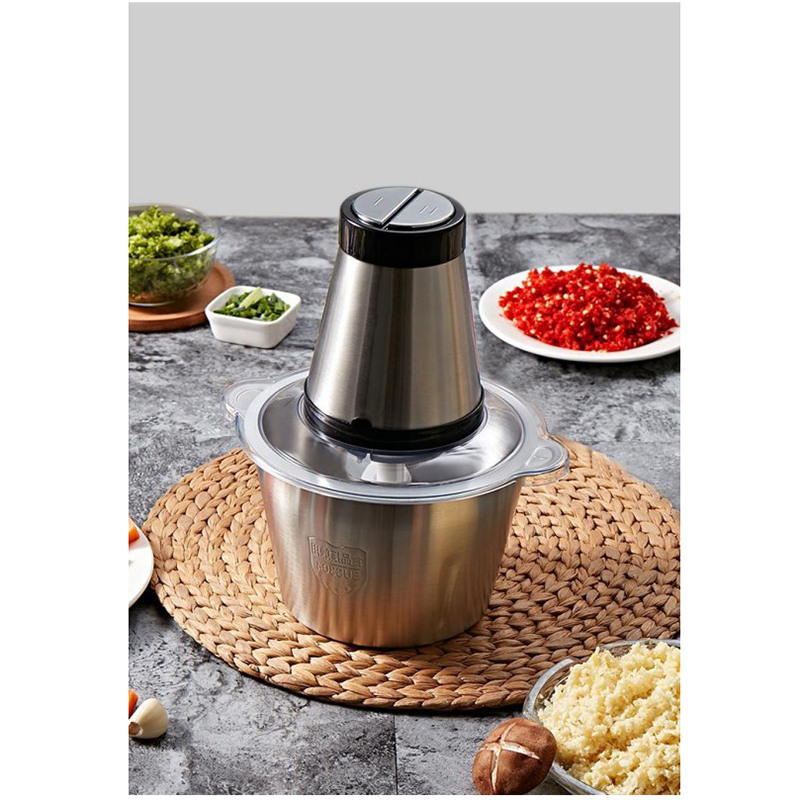 Multifunction Food Chopper Mixer Blender Low Price 1.8L Automatic Powerful Stainless Electric Meat Grinder