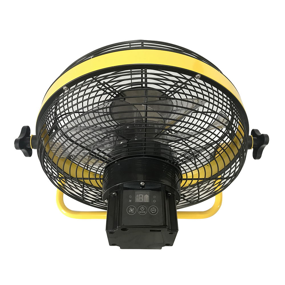 New Design 360 Oscillating Motor 12 Inch Solar Powered Table Fans Portable Rechargeable Desktop Emergency Battery Fan