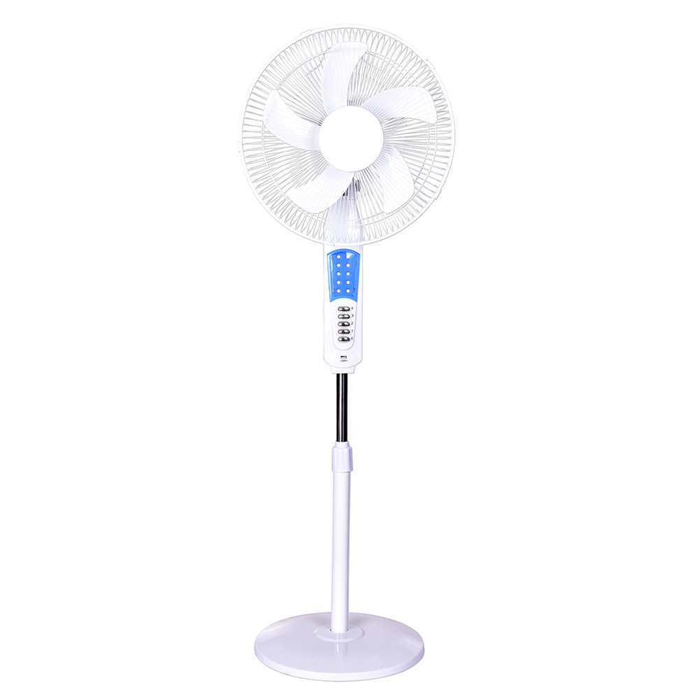 In Stock Ventilador Powered Fan 16 Inch Lithinum Battery Solar Fan With Solar Panel