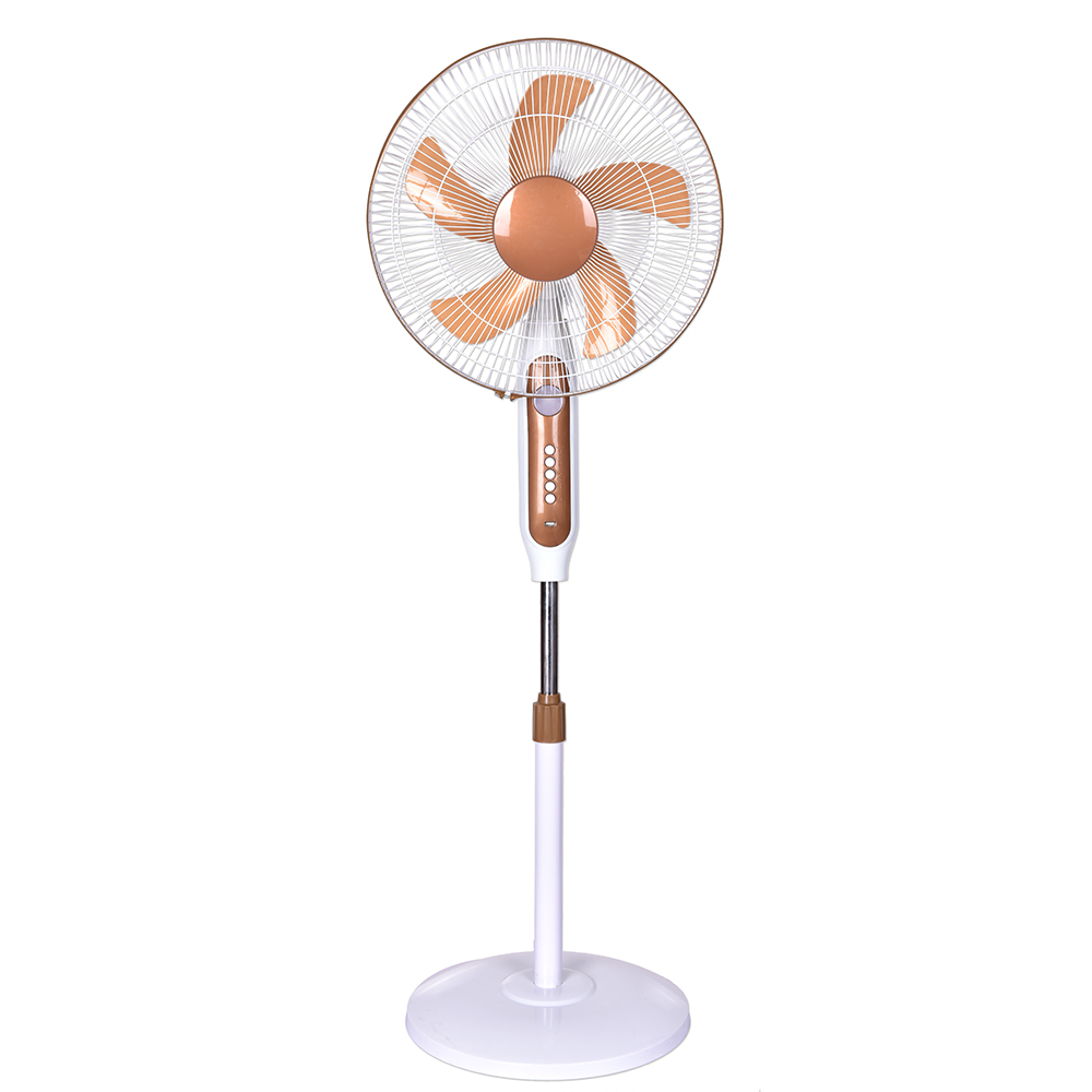 Simple Design 12v 16inch Rechargeable Lithium Battery Fan 5v Usb Mobile Port Dc Fan With Led Light