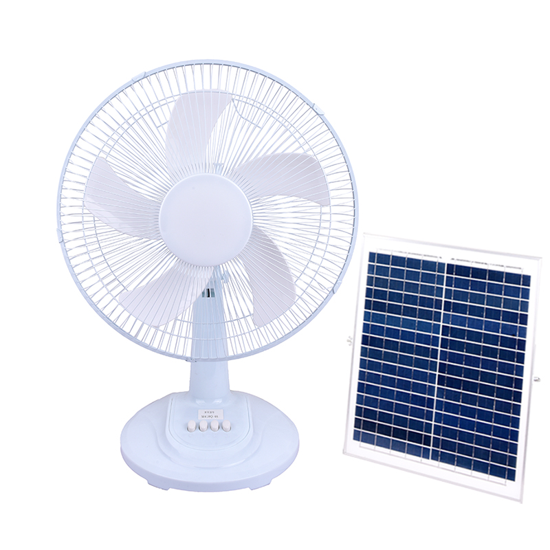 Hot Sale 12V DC Solar Rechargeable Table Fan Solar Fan 16 Inch Dc Stand Fan With Solar Panel