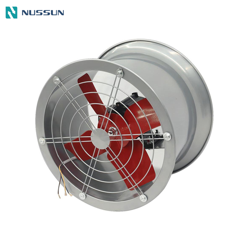 Nussun Industrial Factory Tunnel Ventilation Axial Flow Cooling Fan Drum 500mm Exhaust Axial Fan