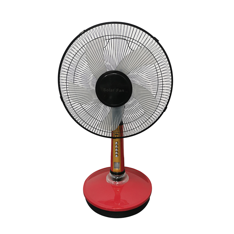 Home Appliance Rechargeable Classic Table Fan Portable 12V DC AC Electric Solar Cooling Fan