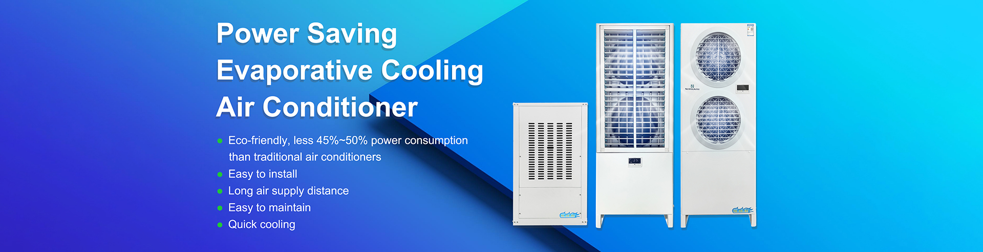 Industrial evaporative air cooler