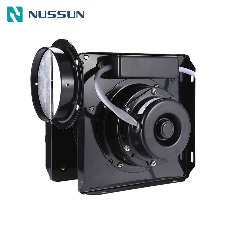 NUSUN DPT10-2X75B IP44 Automatic Overload Protection Two Air Outlets Duct Ventilation Fan Centrifugal Inline Fan