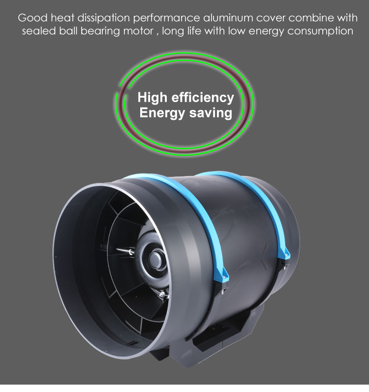 200mm durable energy saving 200mm mixed flow ventilation fan